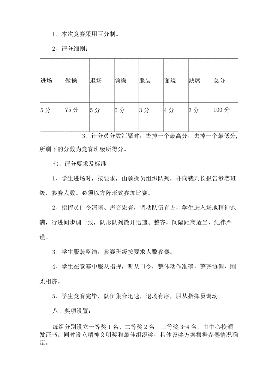 肥西县官亭镇中心学校第六届校园广播操、啦啦操比赛方案.docx_第2页