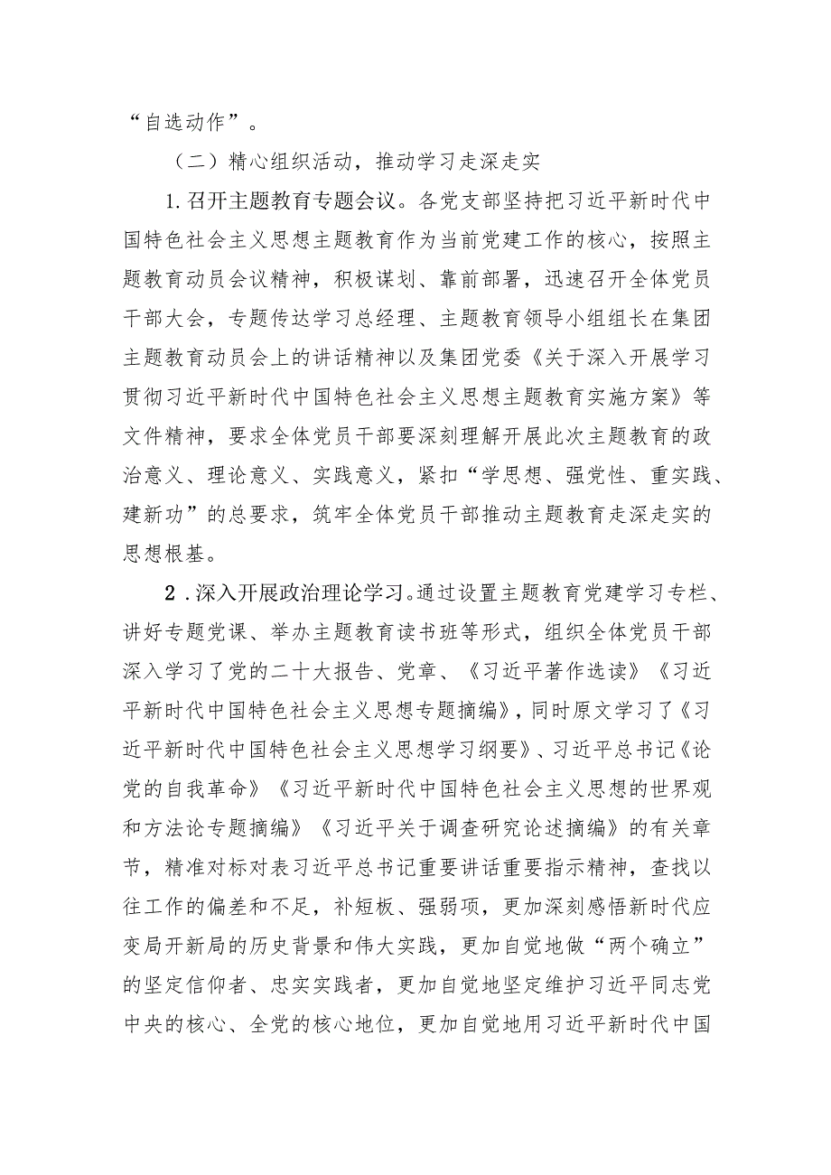 公司党委主题教育督导进展情况工作汇报.docx_第2页