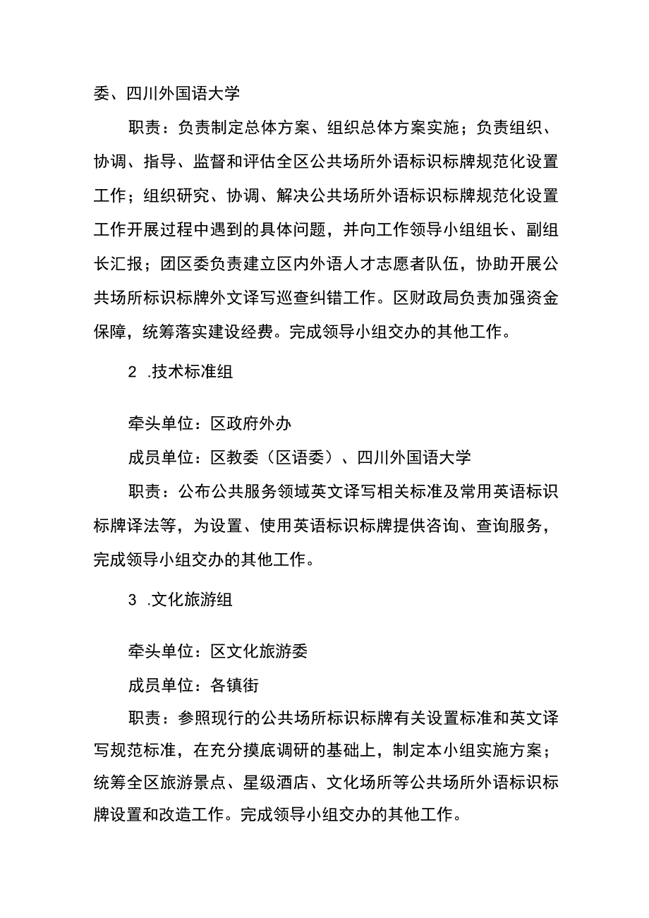 重庆市沙坪坝区公共场所外语标识标牌规范化设置工作实施方案.docx_第3页