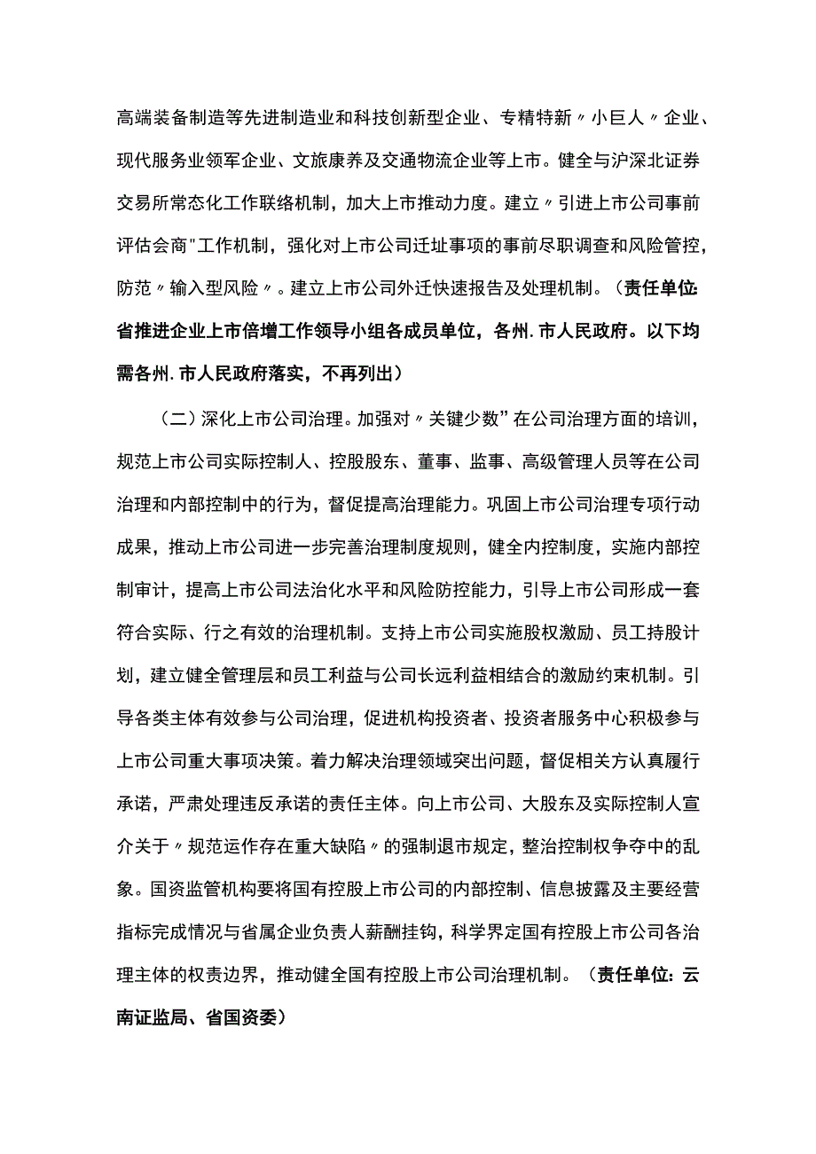 云南省推动提高上市公司质量三年行动方案（2023—2025年）.docx_第2页