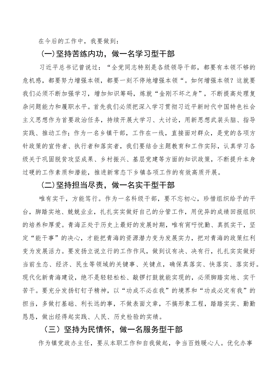 （八篇）学习贯彻“我是哪种类型干部”交流发言稿.docx_第2页