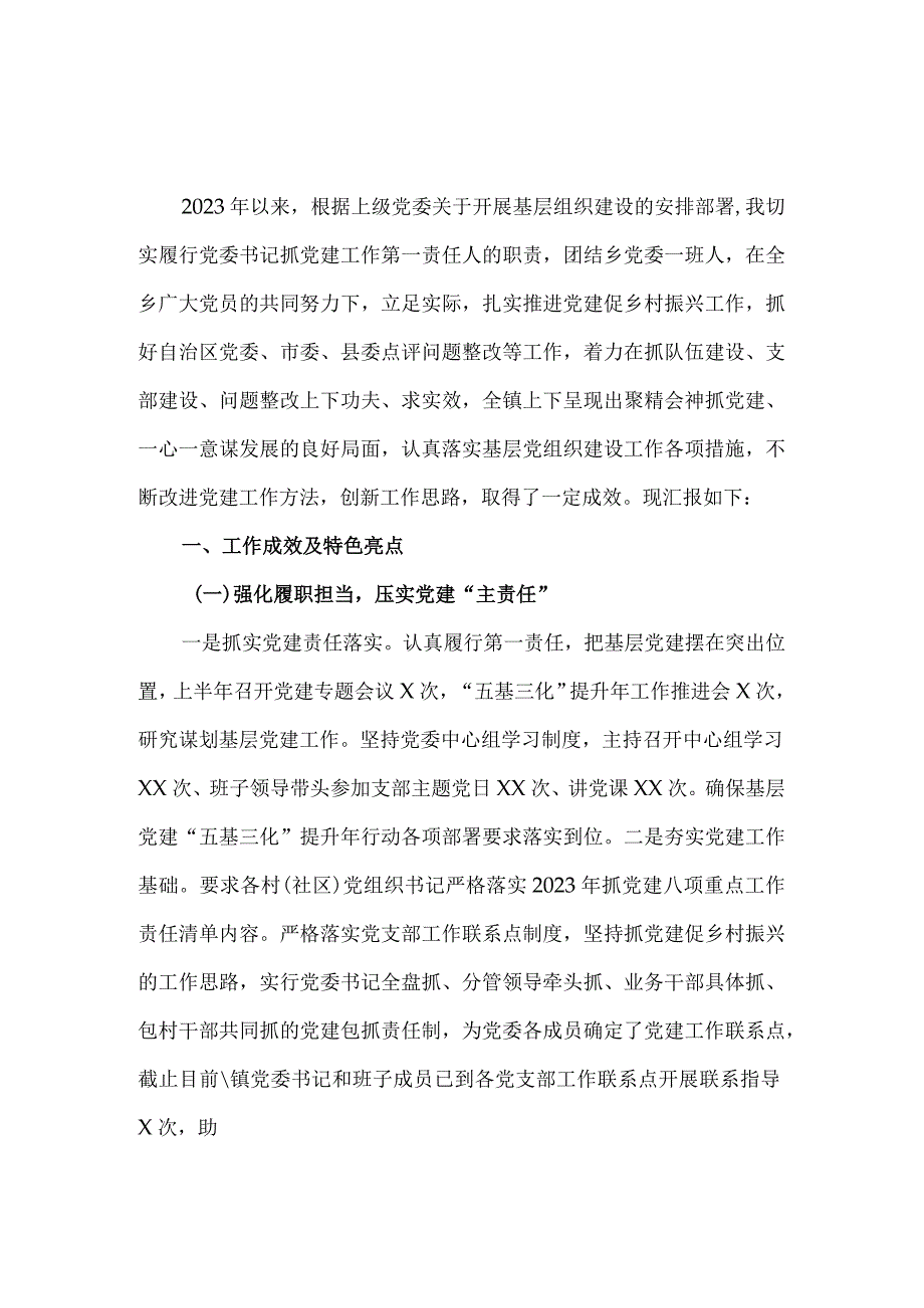 2023年度基层党支部书记抓党建工作述职报告范文四 .docx_第2页