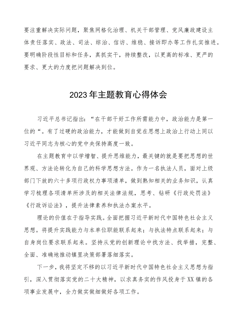 镇领导2023年主题教育心得体会(九篇).docx_第2页