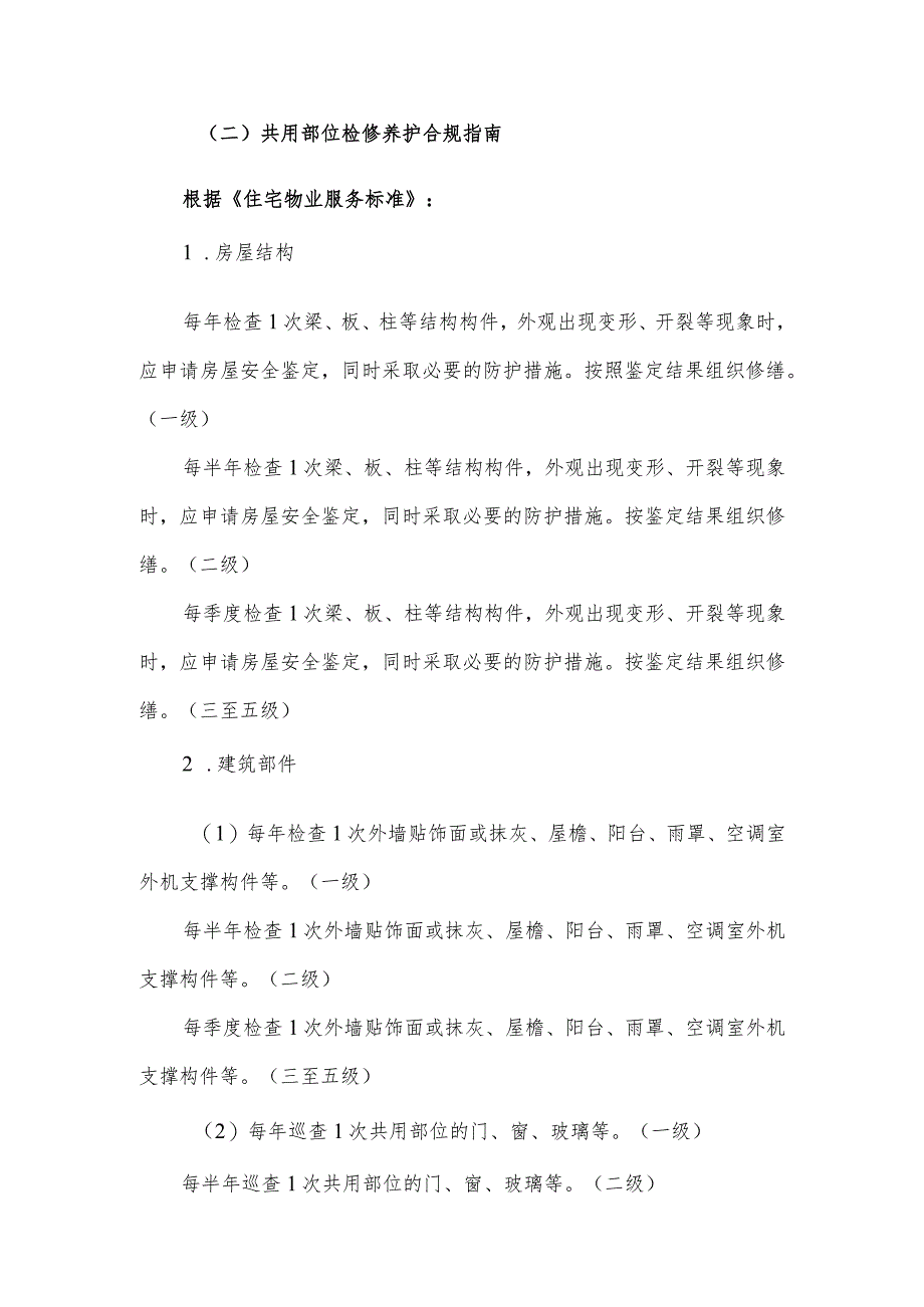 住宅项目物业共用部位及共用设施设备运行、检修养护合规指南.docx_第3页