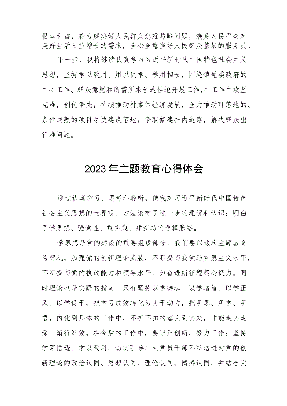 村支部书记第二批主题教育的心得感悟十二篇.docx_第2页