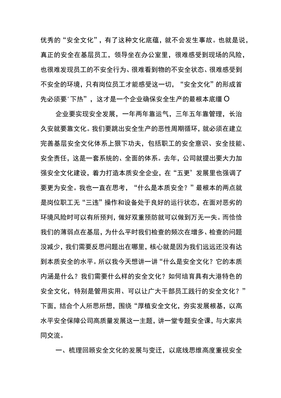 公司总经理在东港公司2023年“安全生产我来讲、沉痛教训大家思”演讲会上的讲话.docx_第3页