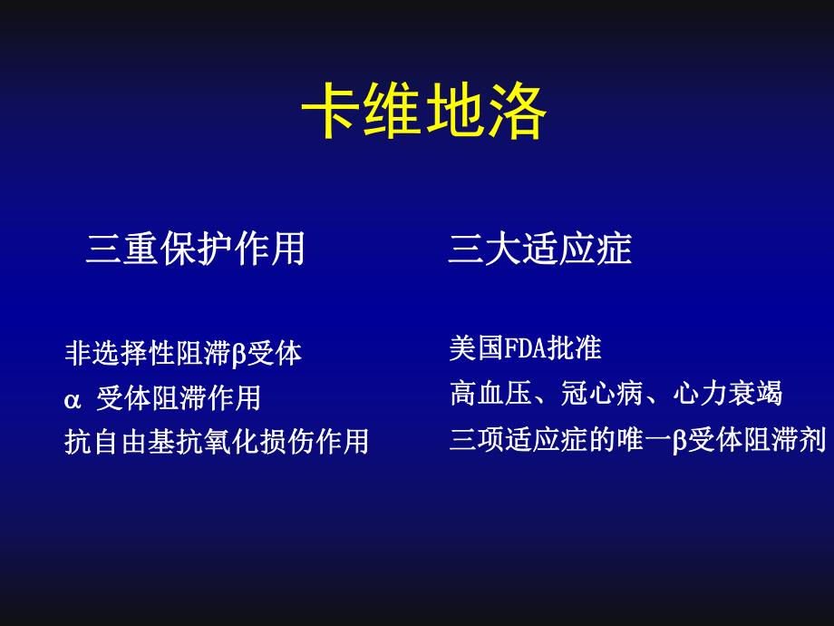 新型β受体阻滞剂在心血管治疗方面的应用.ppt_第3页