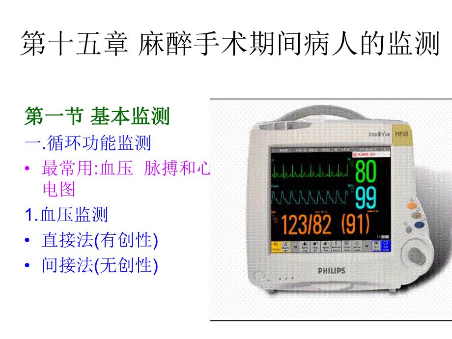 第十五章麻醉、手术期间病人的监测新.ppt_第1页