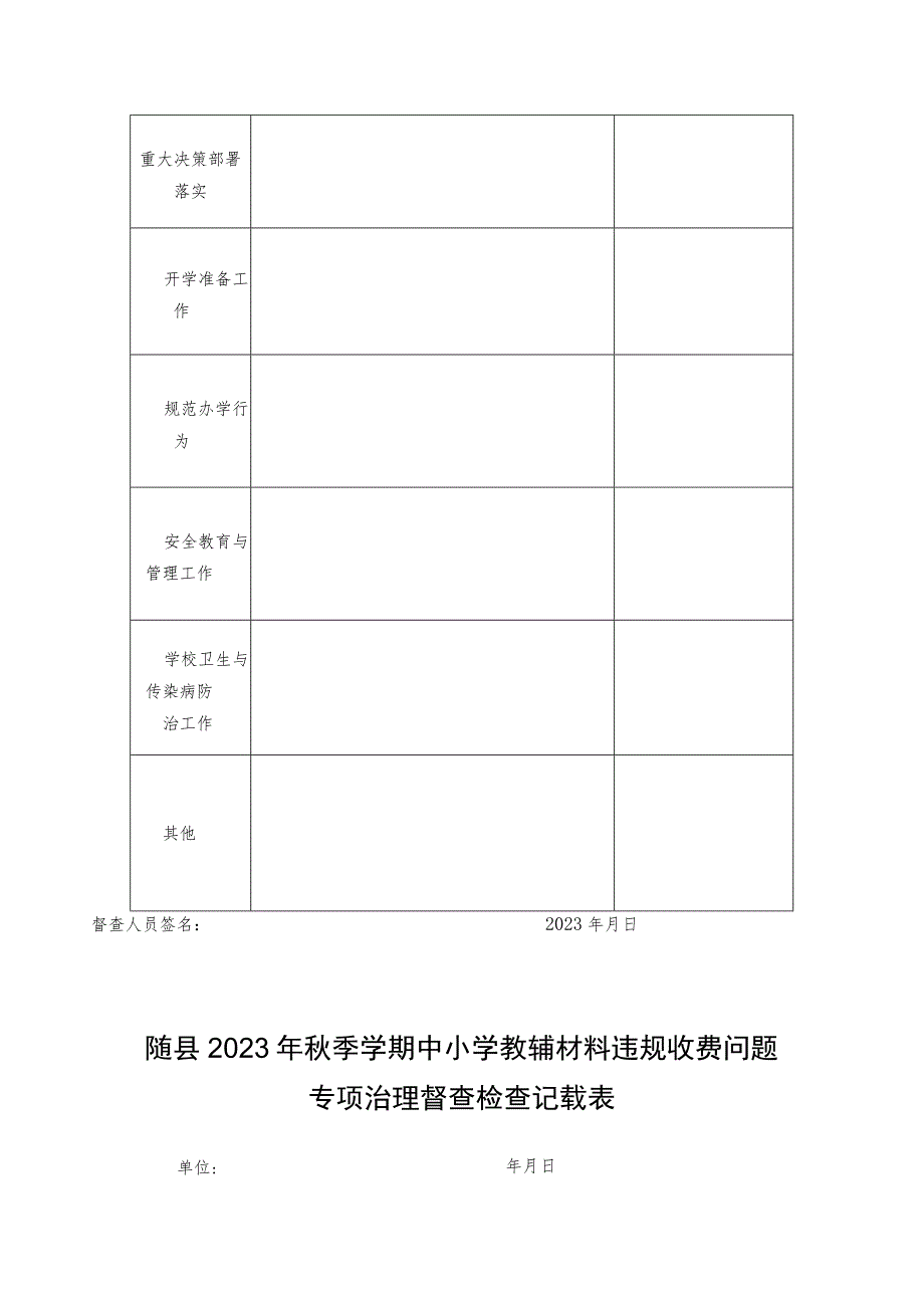 随县2023年秋季开学工作督查自查表.docx_第3页