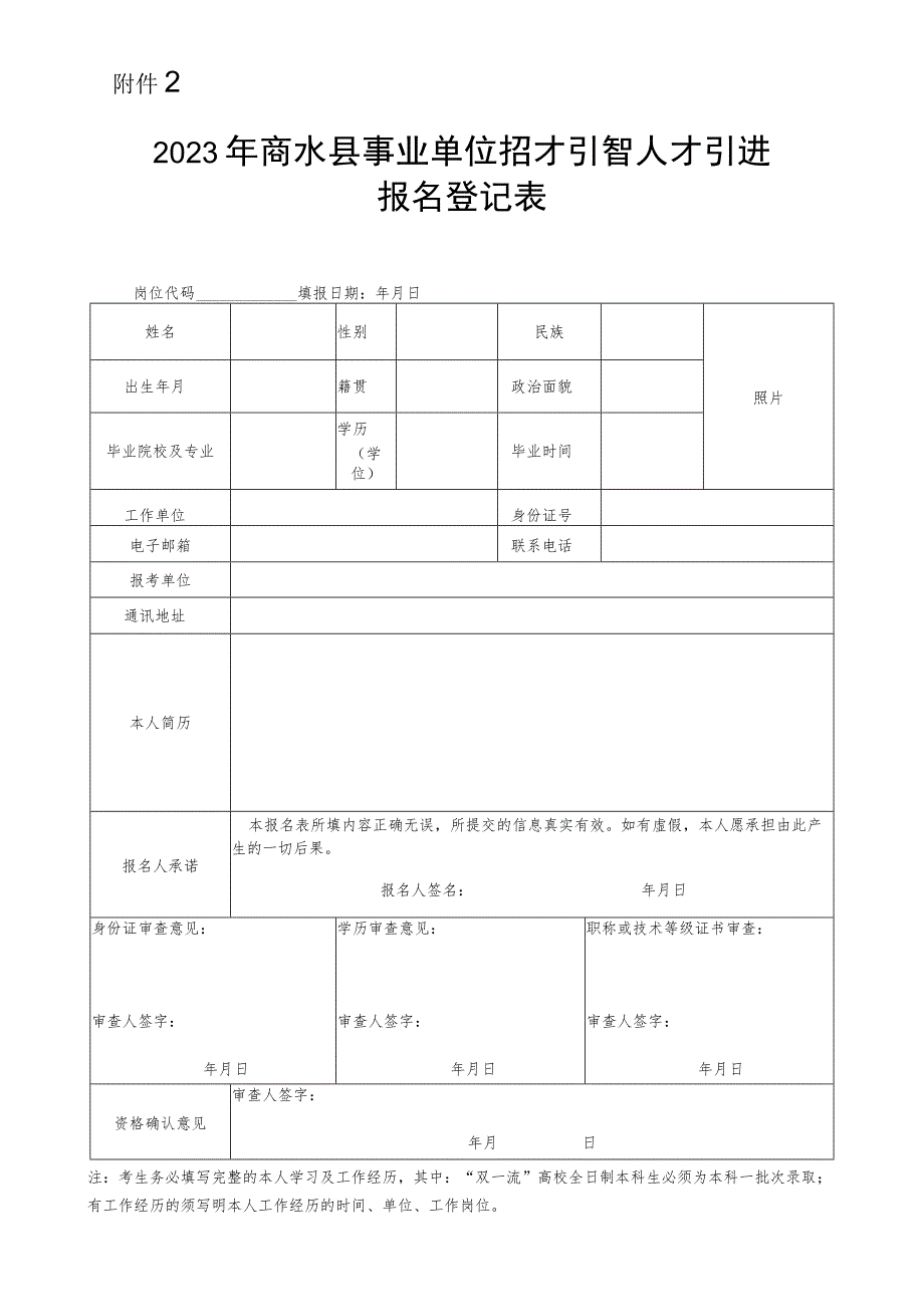 事业单位公开招聘人员报名登记表.docx_第1页