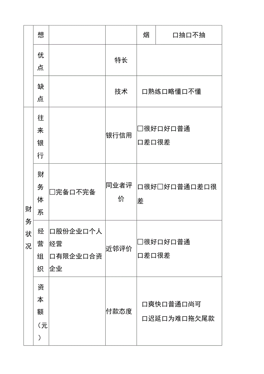 客户信用调查表.docx_第2页