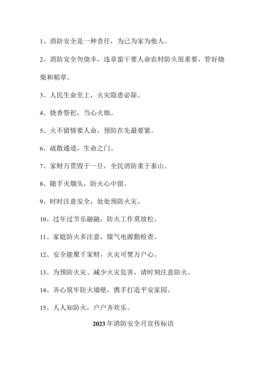 2023年危化企业《消防安全月》宣传活动标语 （汇编4份）.docx_第3页