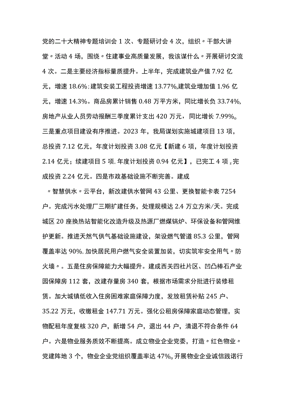 县住房和城乡建设局2023年工作总结及2024年工作打算.docx_第2页