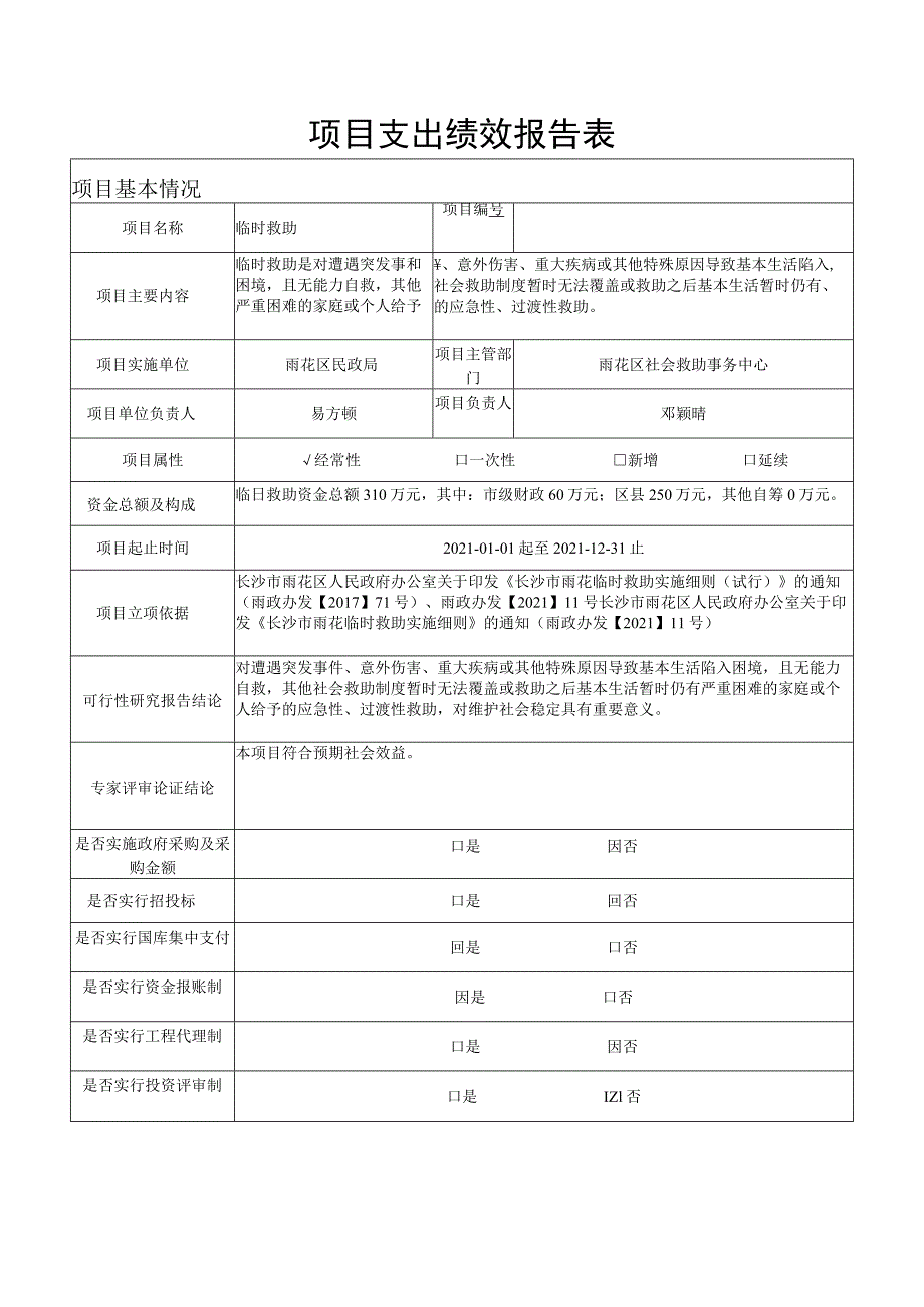 雨花区2021年度部门单位项目支出绩效评价自评报告.docx_第2页