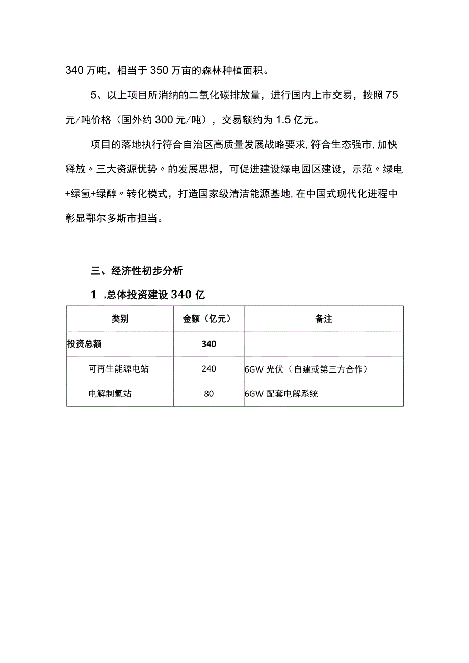 鄂尔多斯市项目投资建议书6GW光伏制绿氢合成绿色甲醇及绿色循环零碳产业园一体化示范项目.docx_第3页