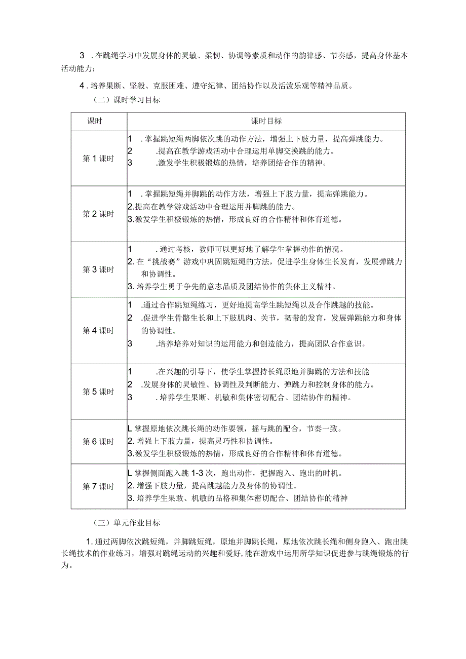 体育 二年级 人教版 跳绳 单元作业设计.docx_第3页