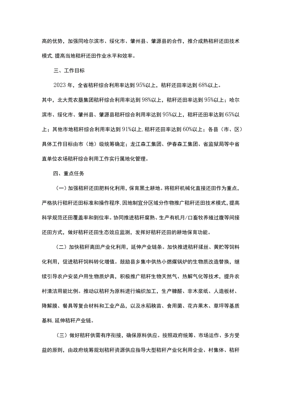 黑龙江省秸秆综合利用工作实施方案（暂行）.docx_第2页