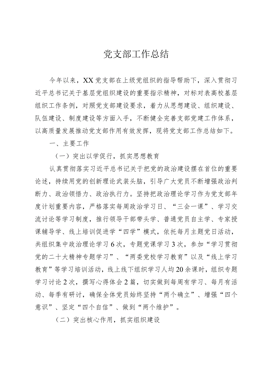 党支部工作总结.docx_第1页