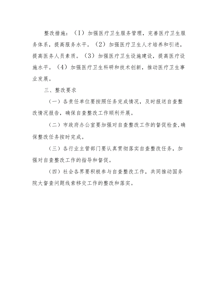 某市关于进一步做好国务院大督查移交问题线索自查整改的方案.docx_第3页