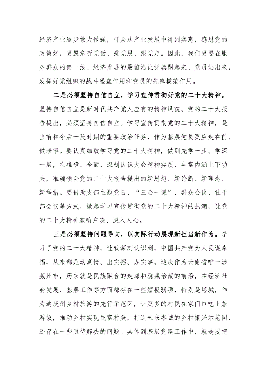 村党总支部书记学习党的二十次大会心得体会.docx_第2页