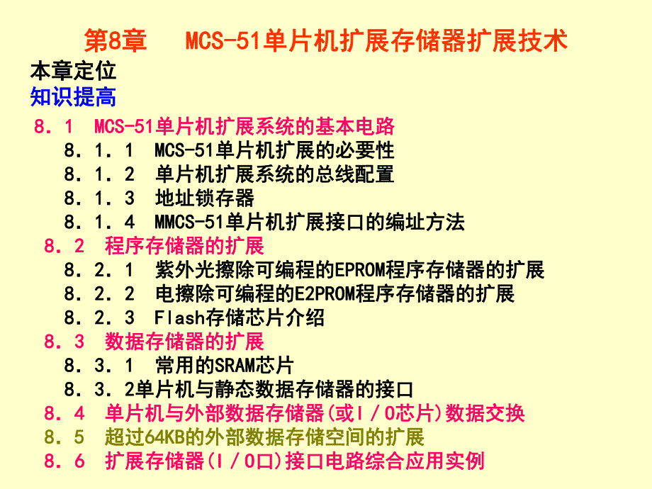 第8章 MCS51单片机扩展存储器扩展技术.ppt_第1页