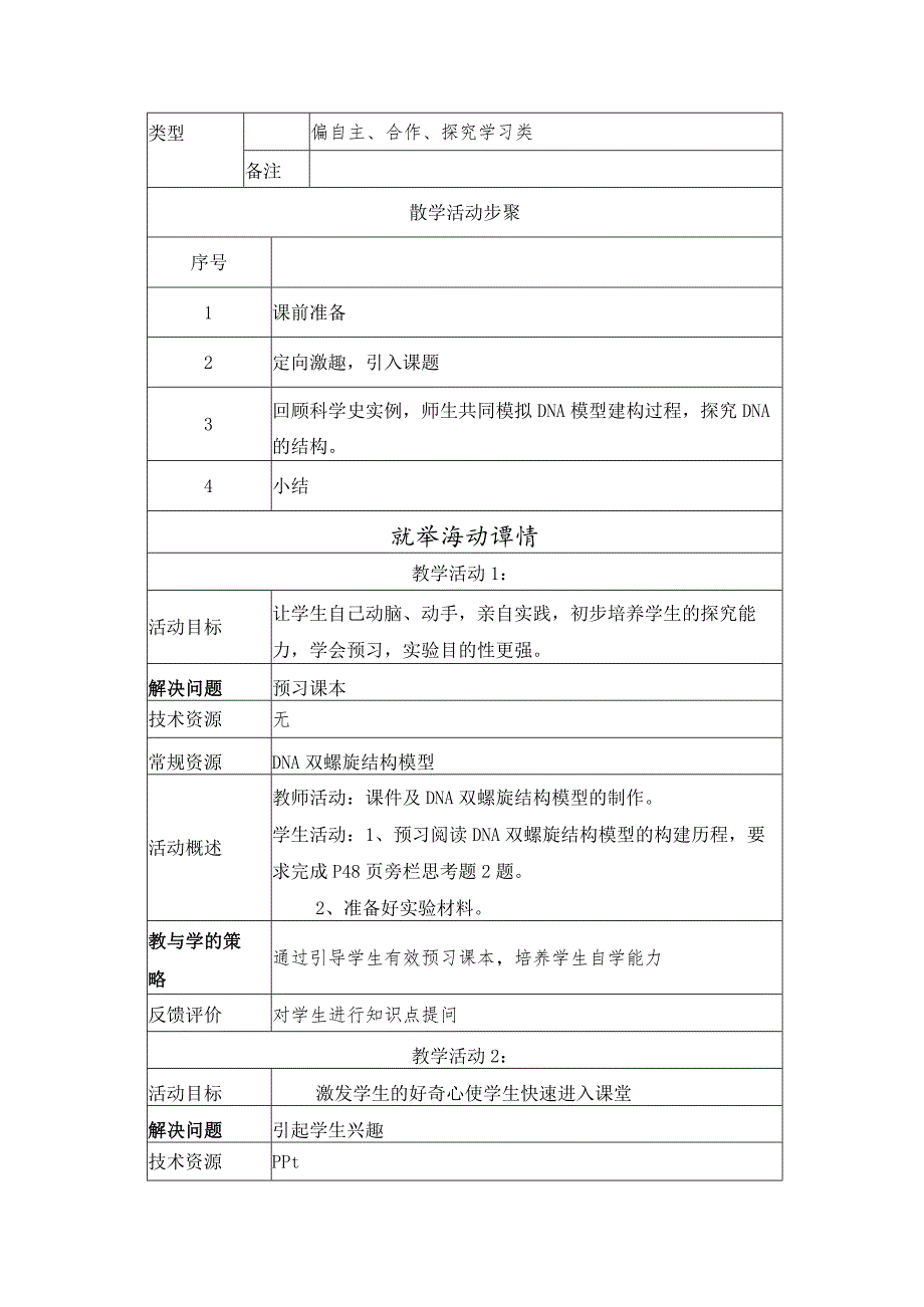 《DNA分子的结构》教学设计.docx_第2页