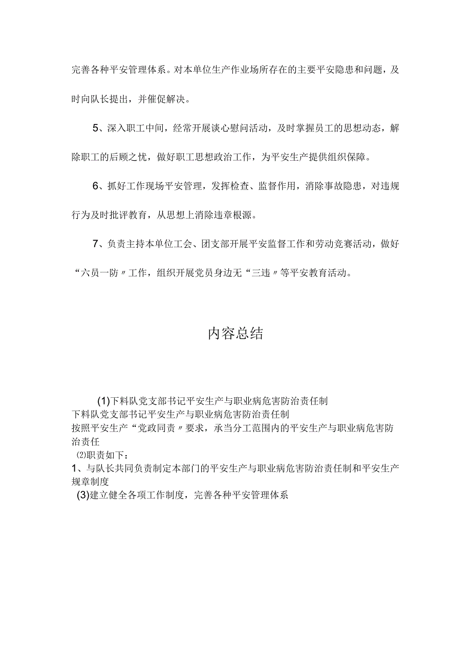 最新整理下料队党支部书记安全生产与职业病危害防治责任制.docx_第2页