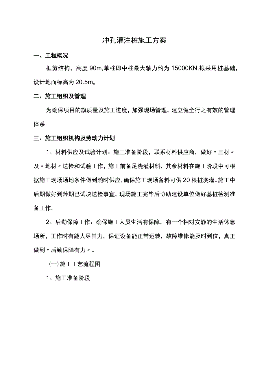 冲孔灌注桩施工方案.docx_第1页