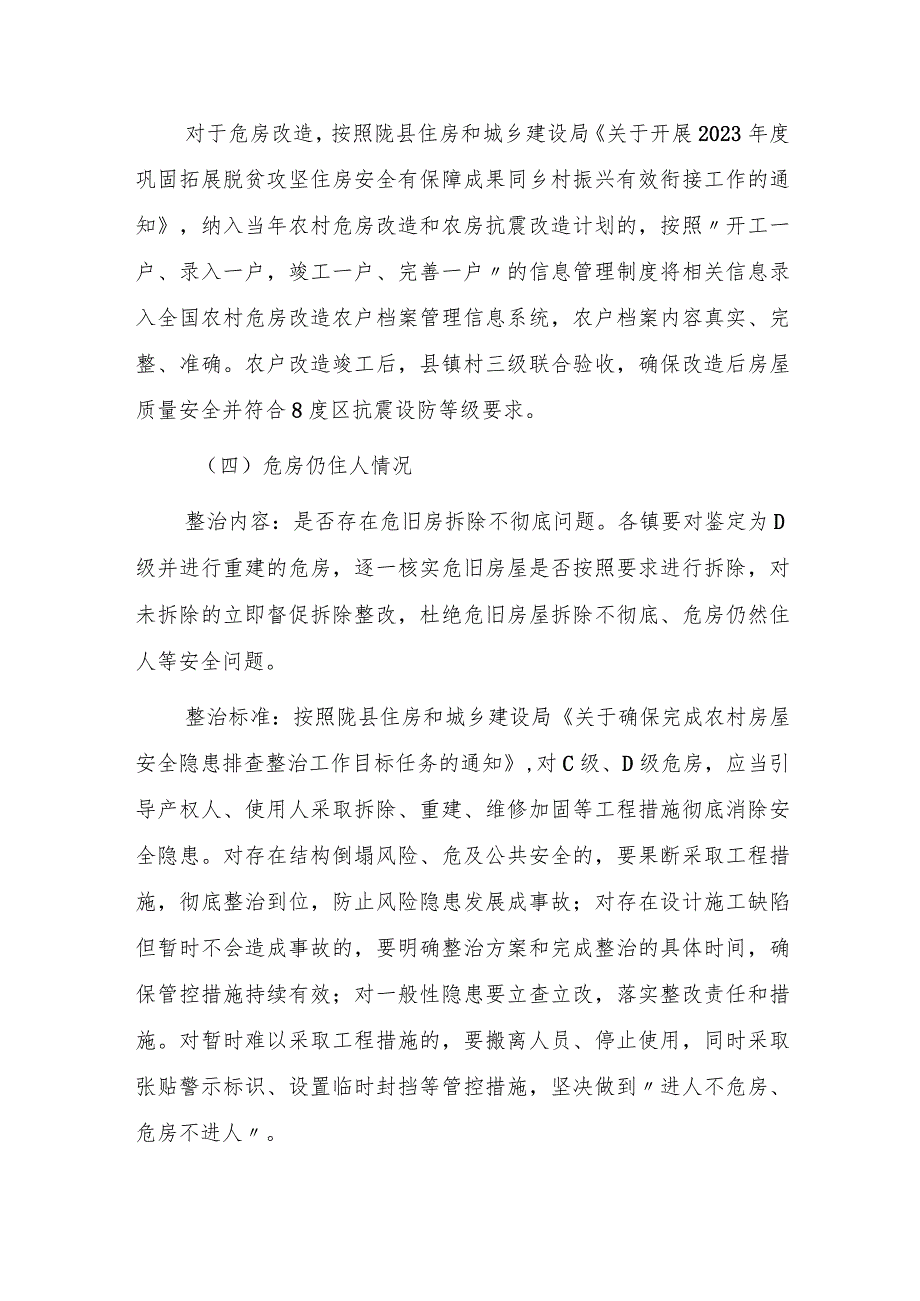 2023巩固拓展脱贫攻坚成果同乡村振兴有效衔接农村住房安全保障问题整改“回头看”行动方案.docx_第3页