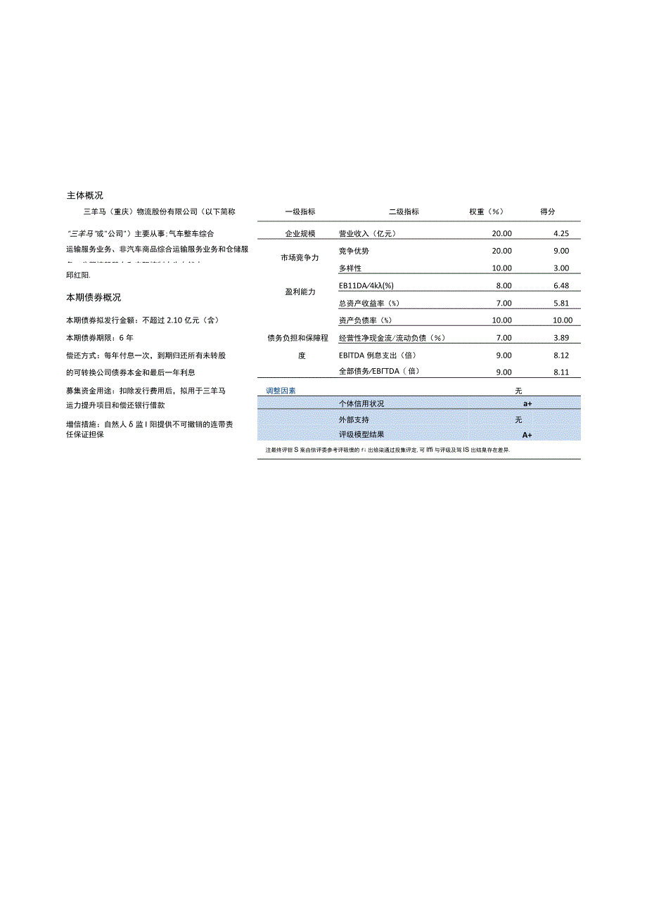 三羊马：东方金诚国际信用评估有限公司三羊马（重庆）物流股份有限公司向不特定对象发行可转换公司债券信用评级报告.docx_第1页