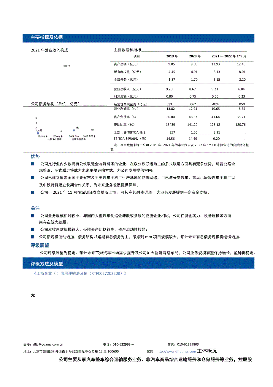 三羊马：东方金诚国际信用评估有限公司三羊马（重庆）物流股份有限公司向不特定对象发行可转换公司债券信用评级报告.docx_第2页