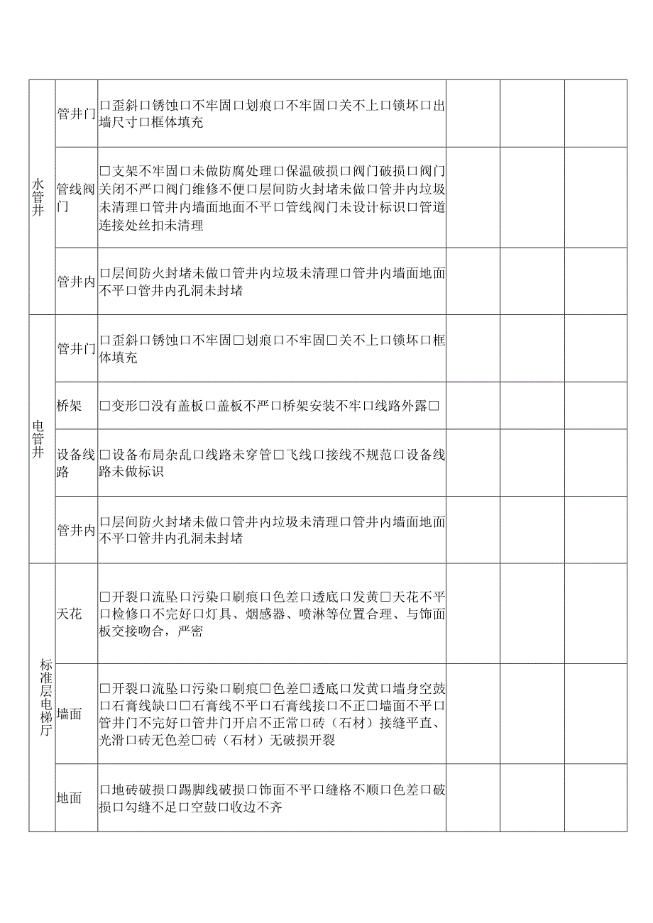 楼内精装修及土建检查验收记录表.docx_第2页