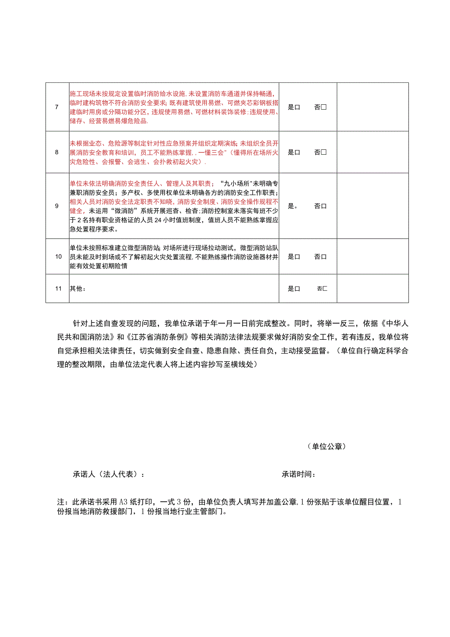 消防安全自查承诺书.docx_第3页