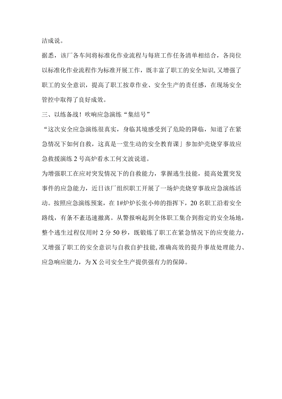 公司安全生产工作总结稿件.docx_第2页