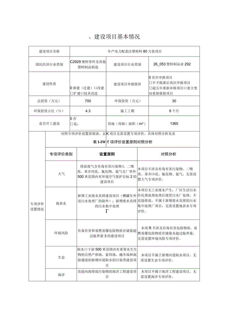 年产电力配套注塑材料80万套项目环境影响报告.docx_第2页