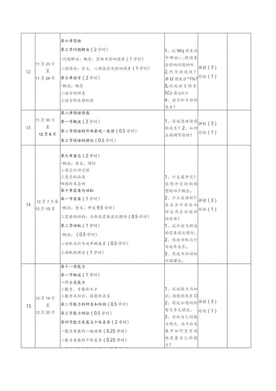 运城学院课程教学进度表.docx_第3页