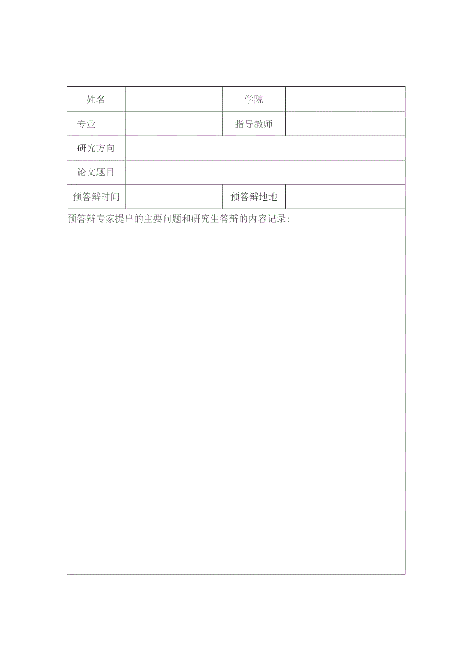 闽江学院研究生学位论文预答辩情况表.docx_第3页