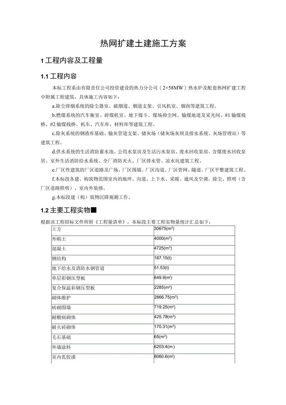 热网扩建土建施工方案.docx_第1页