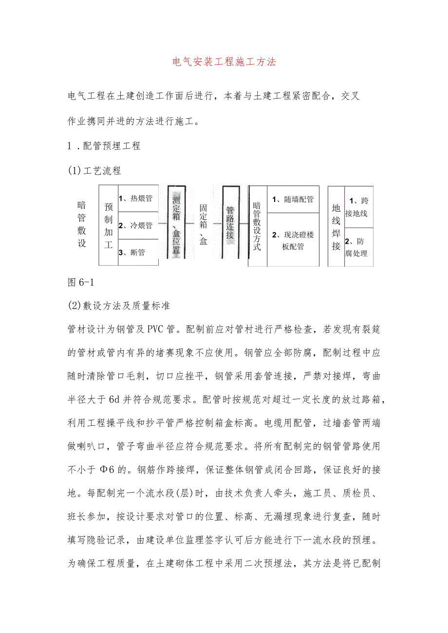 电气安装工程施工方法.docx_第1页