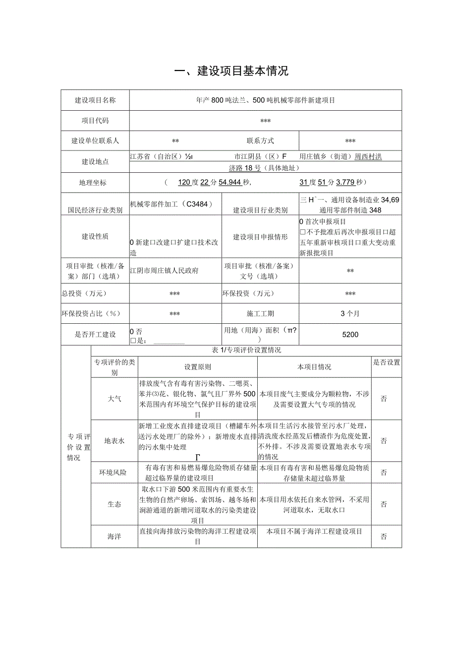 年产800吨法兰、500吨机械零部件新建项目环境影响报告.docx_第2页