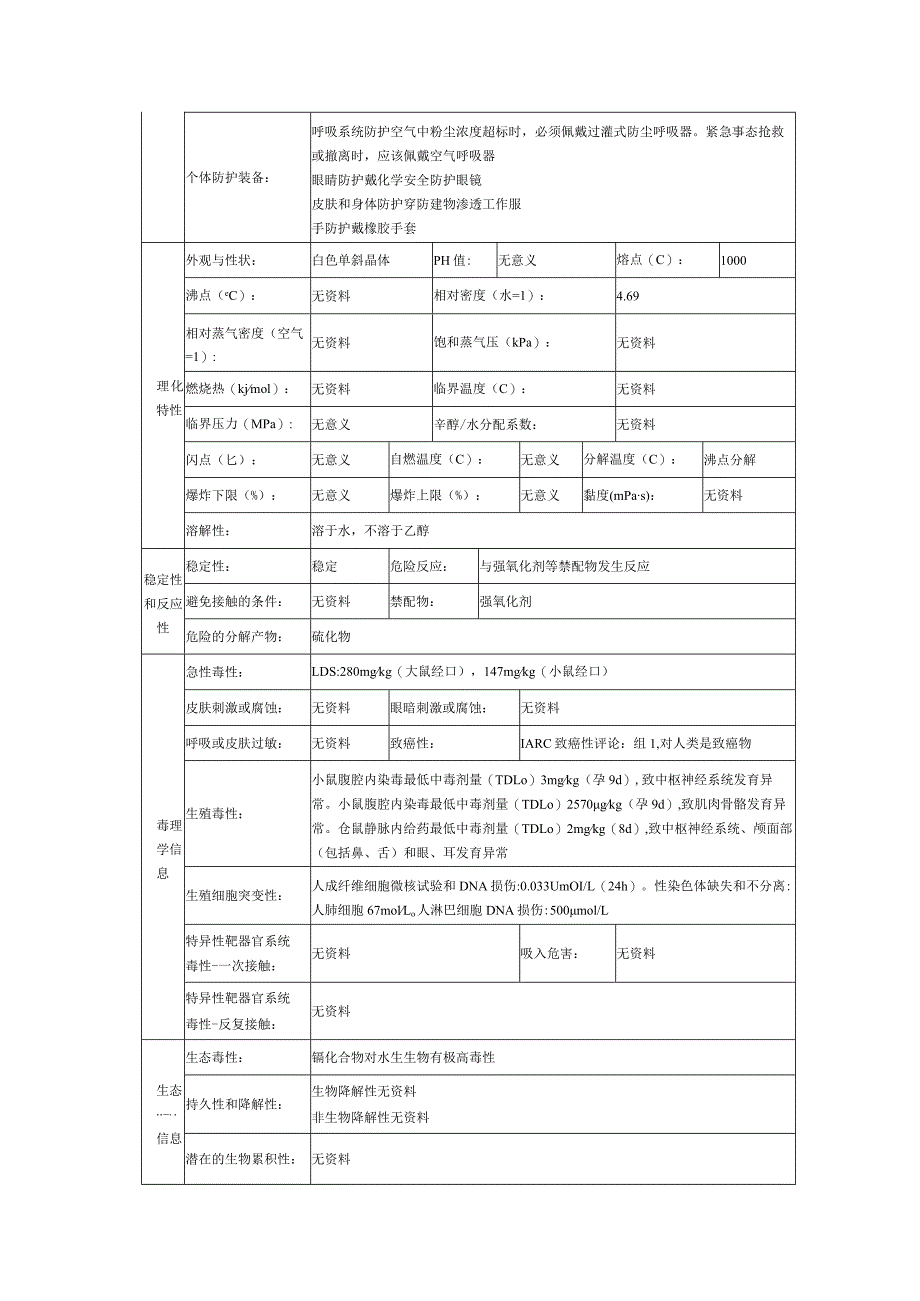 硫酸镉的安全技术说明书.docx_第3页