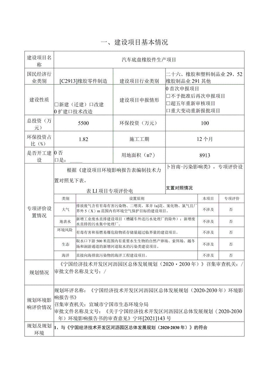 汽车底盘橡胶件生产项目环境影响报告.docx_第2页