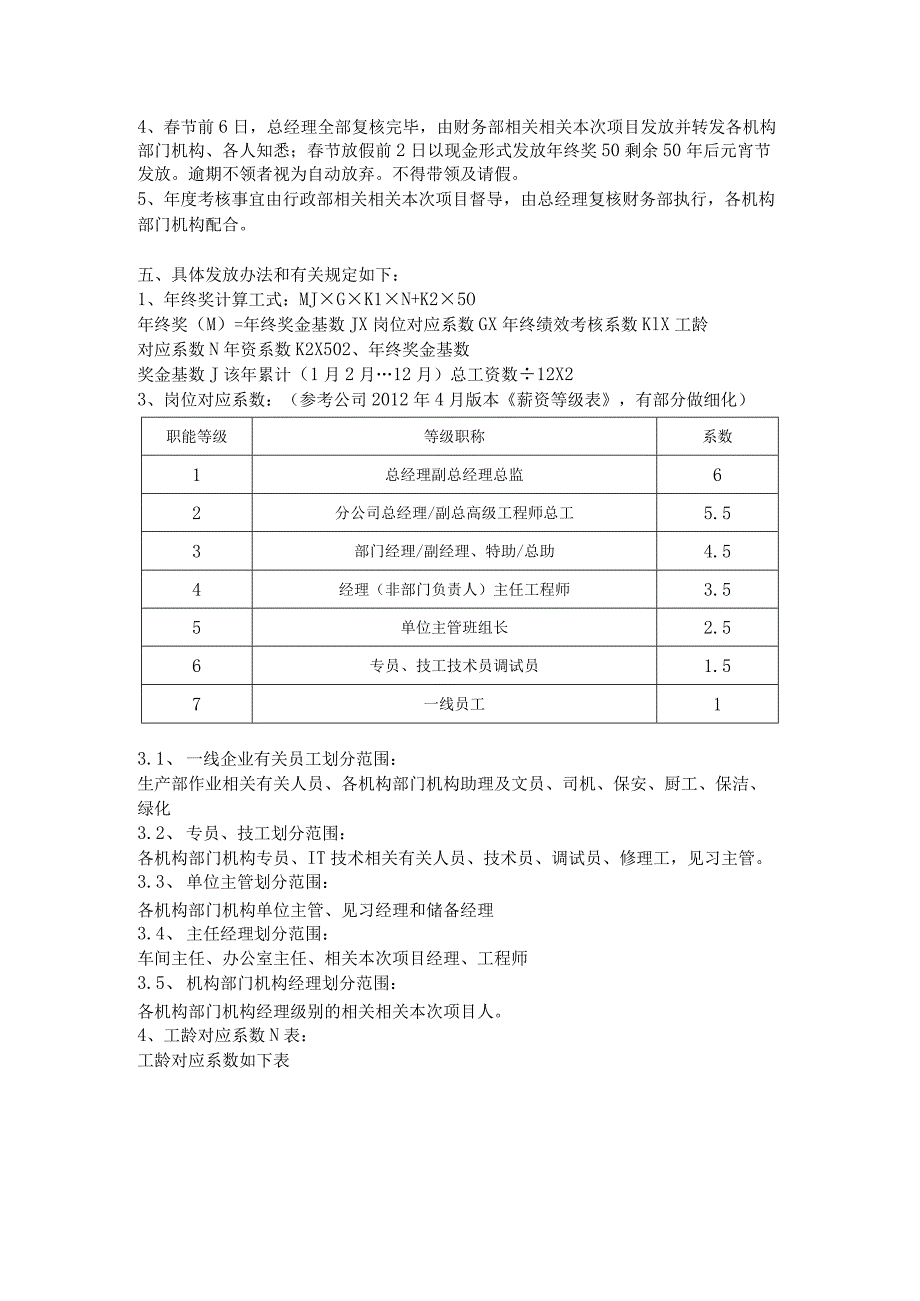 办公文档范本公司年终奖发放目的及办法.docx_第2页