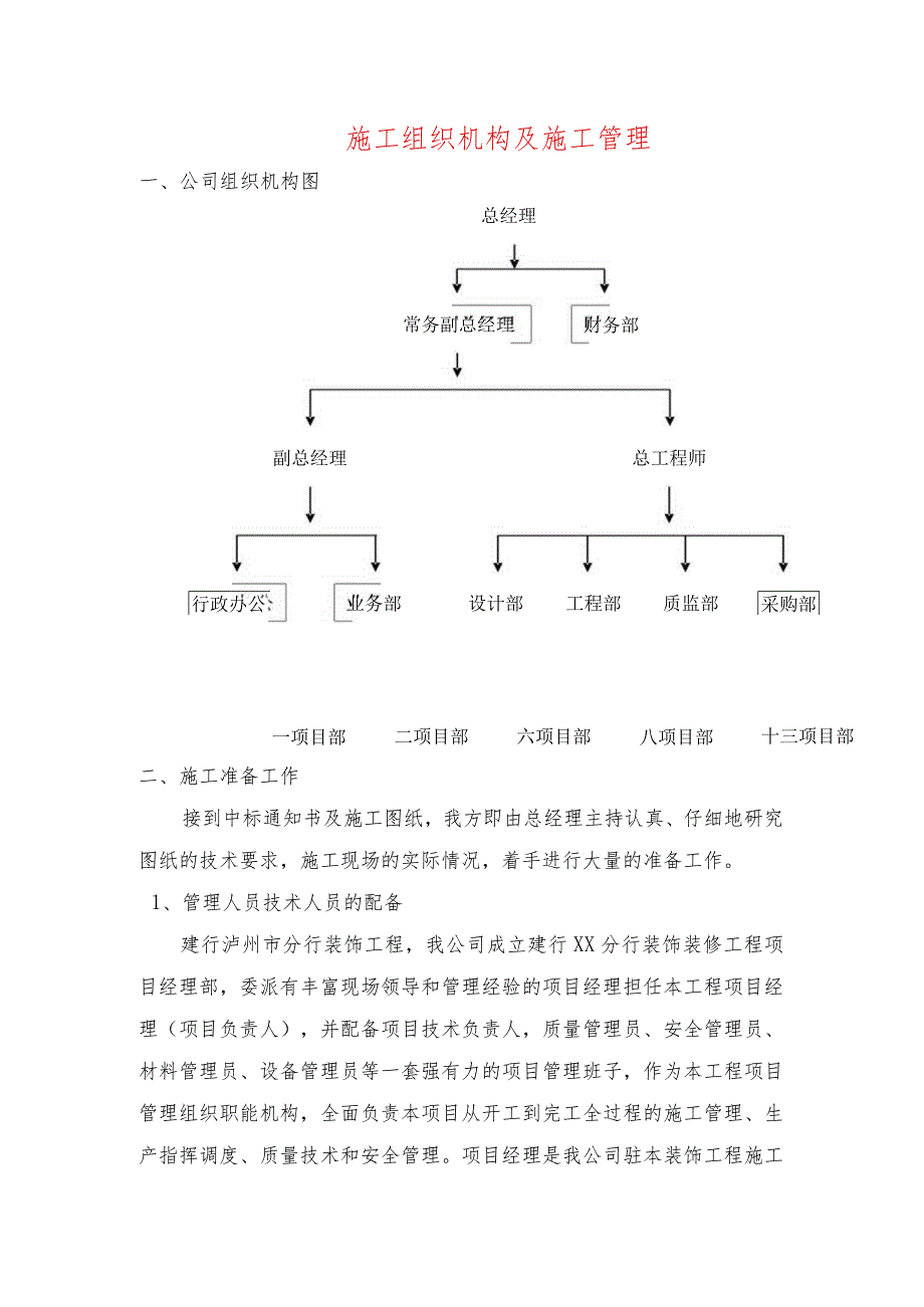 施工组织机构及施工管理.docx_第1页