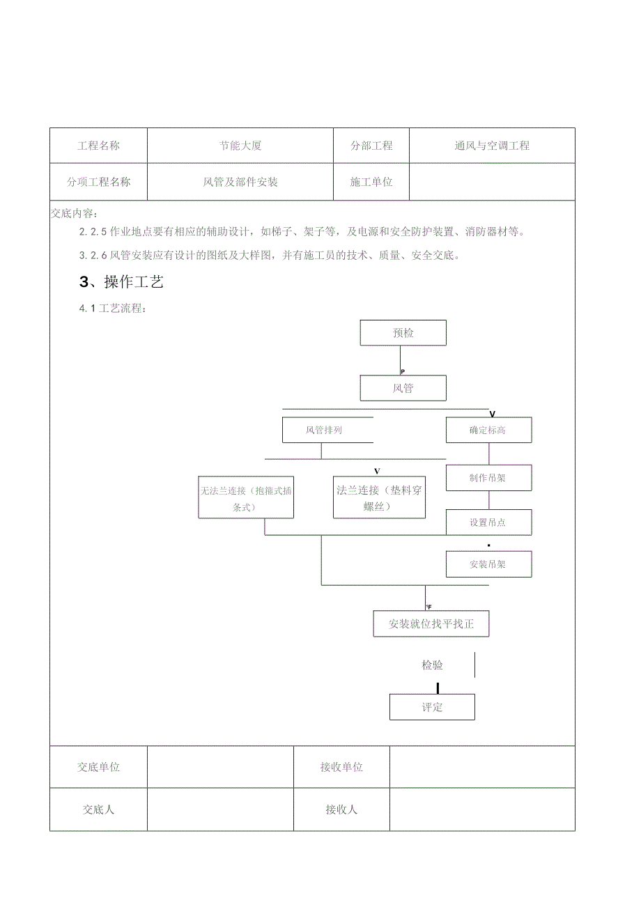 风管及部件安装施工交底记录.docx_第2页