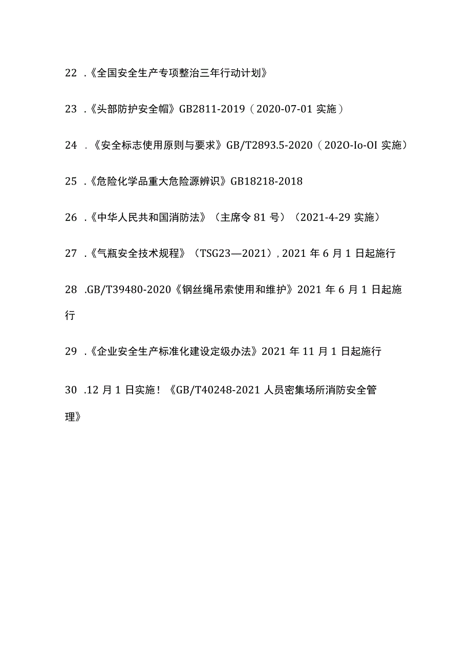 安全环境职业健康法律法规文件目录汇总全套.docx_第3页