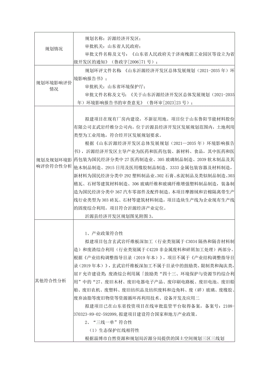 玄武岩纤维（岩棉）建筑保温板产品深加工及生产废渣综合利用技术改造项目环境影响报告.docx_第3页