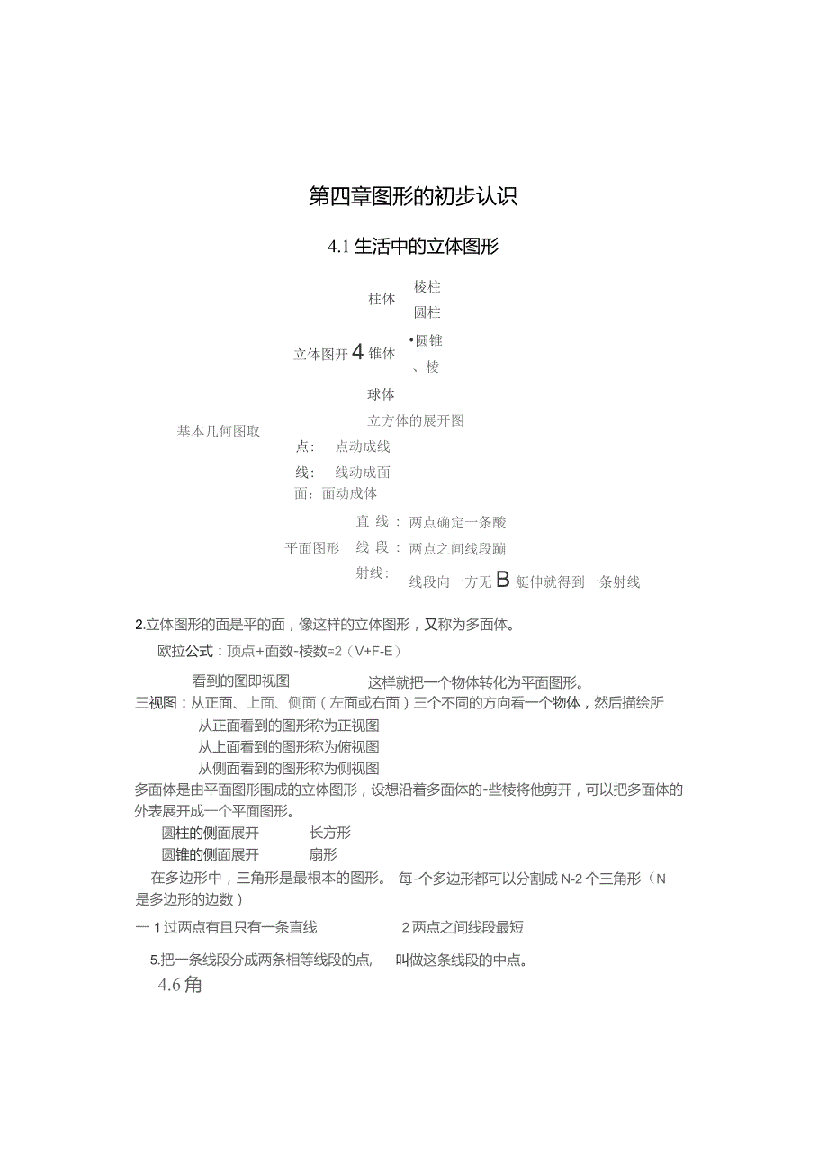 图形的初步认识知识点很全--配习题和答案.docx_第1页