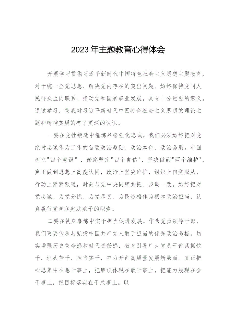 村书记关于第二批主题教育的学习感悟十篇.docx_第1页