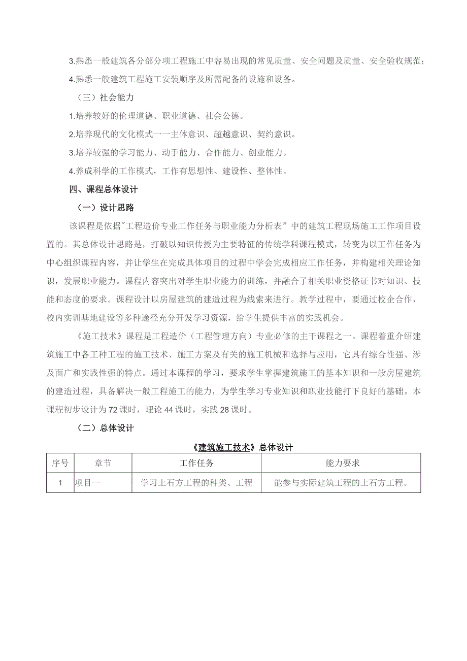 《建筑施工技术》课程标准.docx_第2页